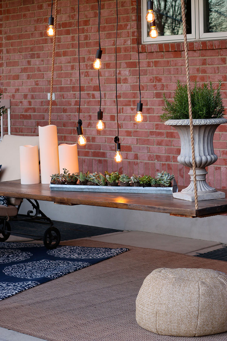 outdoor hanging table