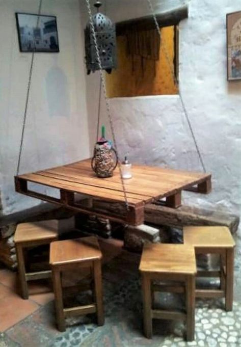 Pallet Hanging Table