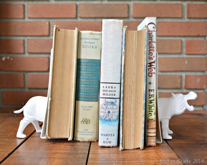 Faux Ceramic Animal Bookends