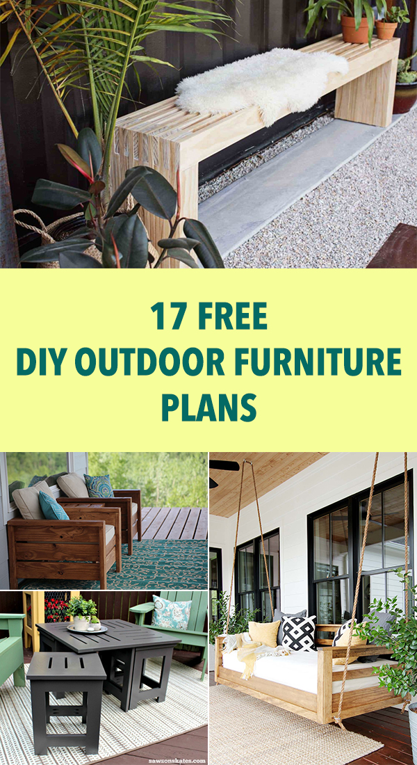 17 Free DIY Outdoor Furniture Plans