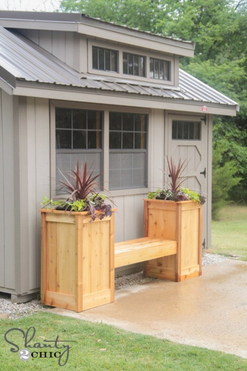 Planter Box Bench