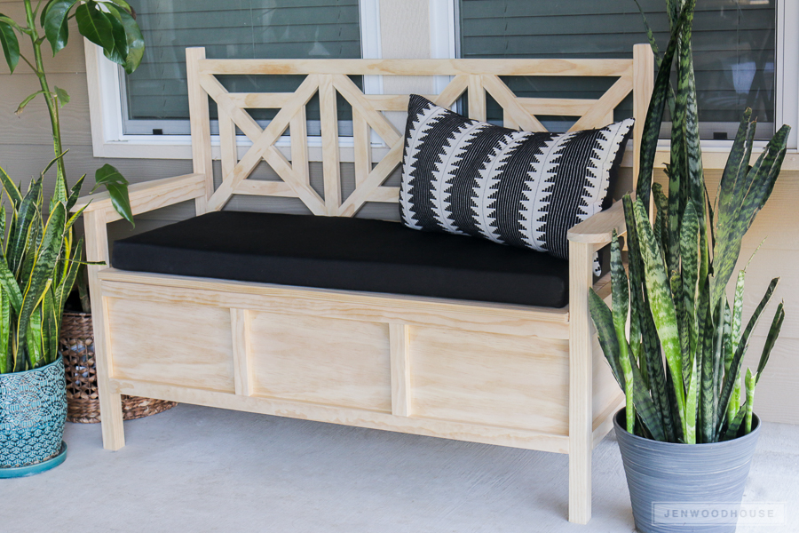 outdoor storage bench